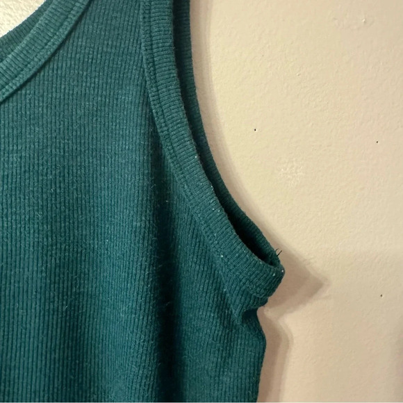 Aerie No BS Henley Button Tank Dark Teal Women Size XL - Picture 2 of 6
